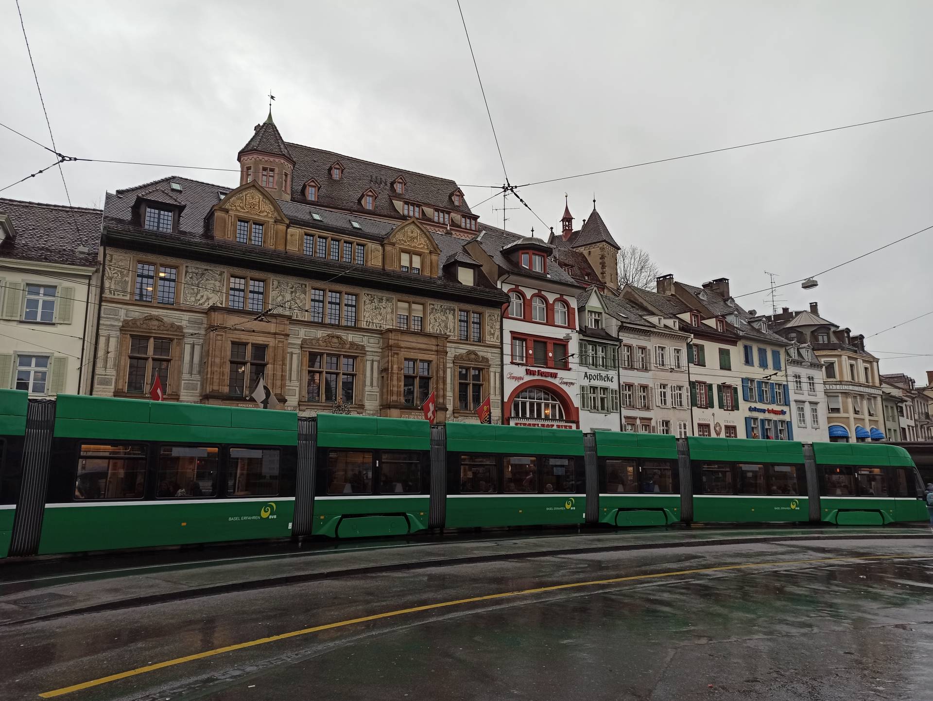 Basel İsviçre Tramvaylar Şehri Basel